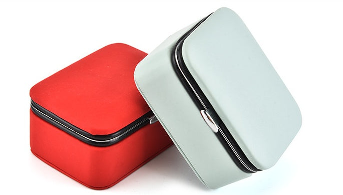 Simple PU jewelry storage box