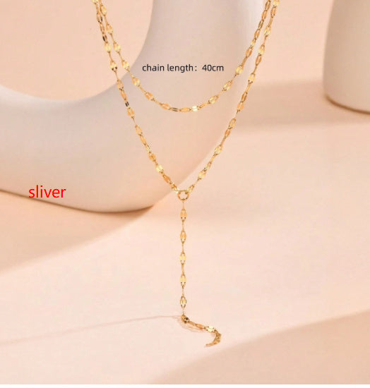 Simple Y-shaped Pendant Necklace