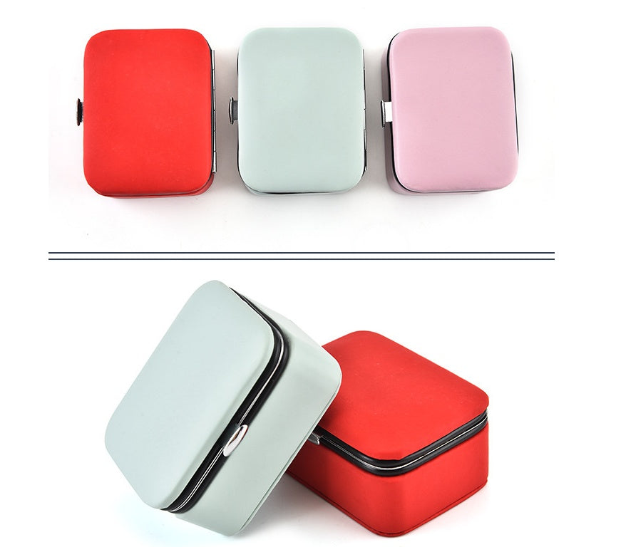 Simple PU jewelry storage box