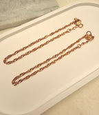 Anki Gold-Tone Chain Anklet | Bold Rope & Shimmering Twist Variants