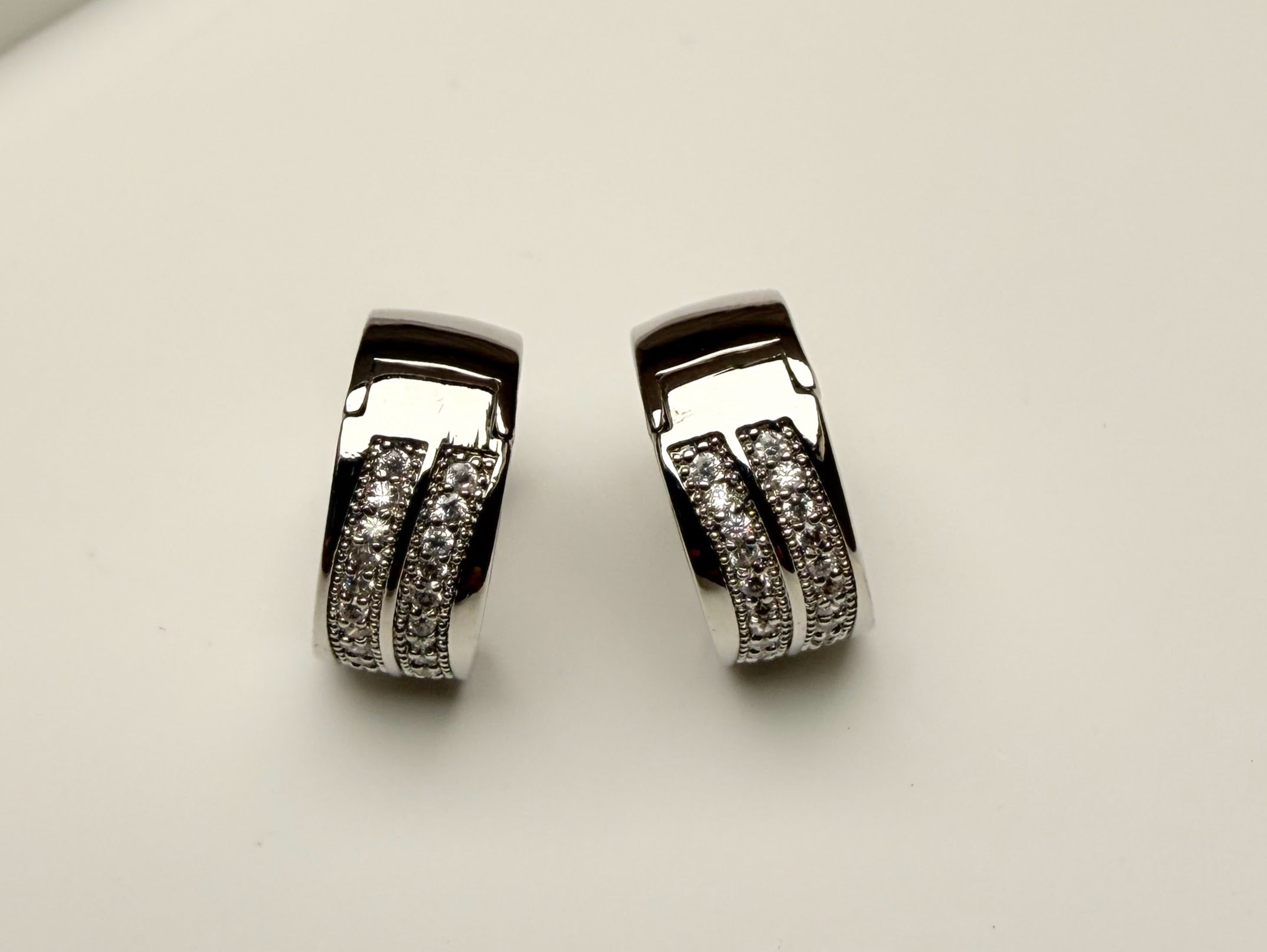 The Ascendant Pavé Earrings | Silver-Tone | SS and ZZ Variants
