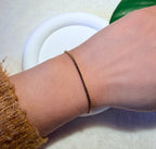 Minimalist Gold Toned Box Chain Bracelet