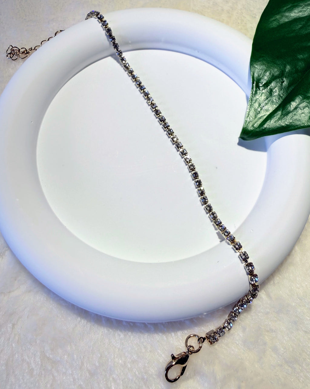 Dainty Single-Row Tennis Bracelet