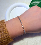 Dainty Single-Row Tennis Bracelet