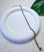 Timeless Gold Toned Rope Chain Bracelet